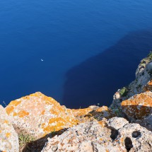 80 meters vertical down to the Mediterranean Sea from Coll Roig